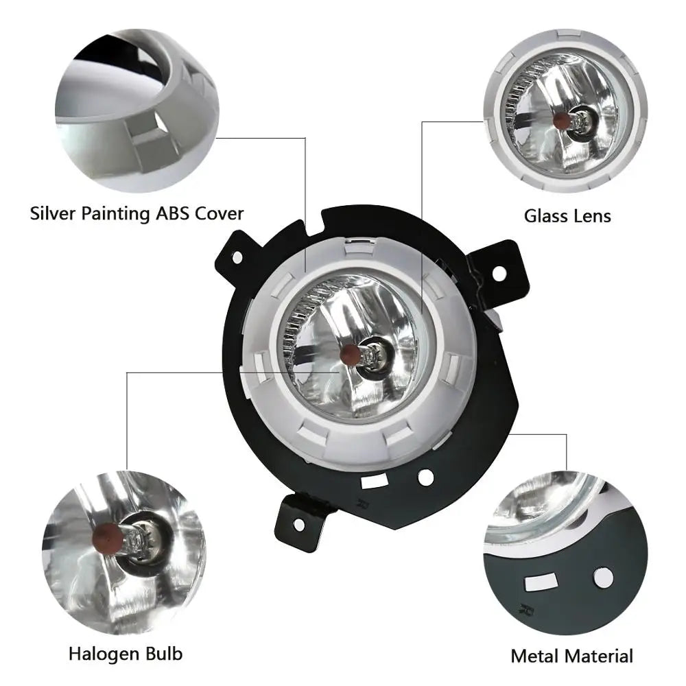M&C For MITSUBISHI TRITON L200 2006~2008 2PCS Car Fog Lights Assembly Super Bright Reliabl | AUTOKITSHOP
