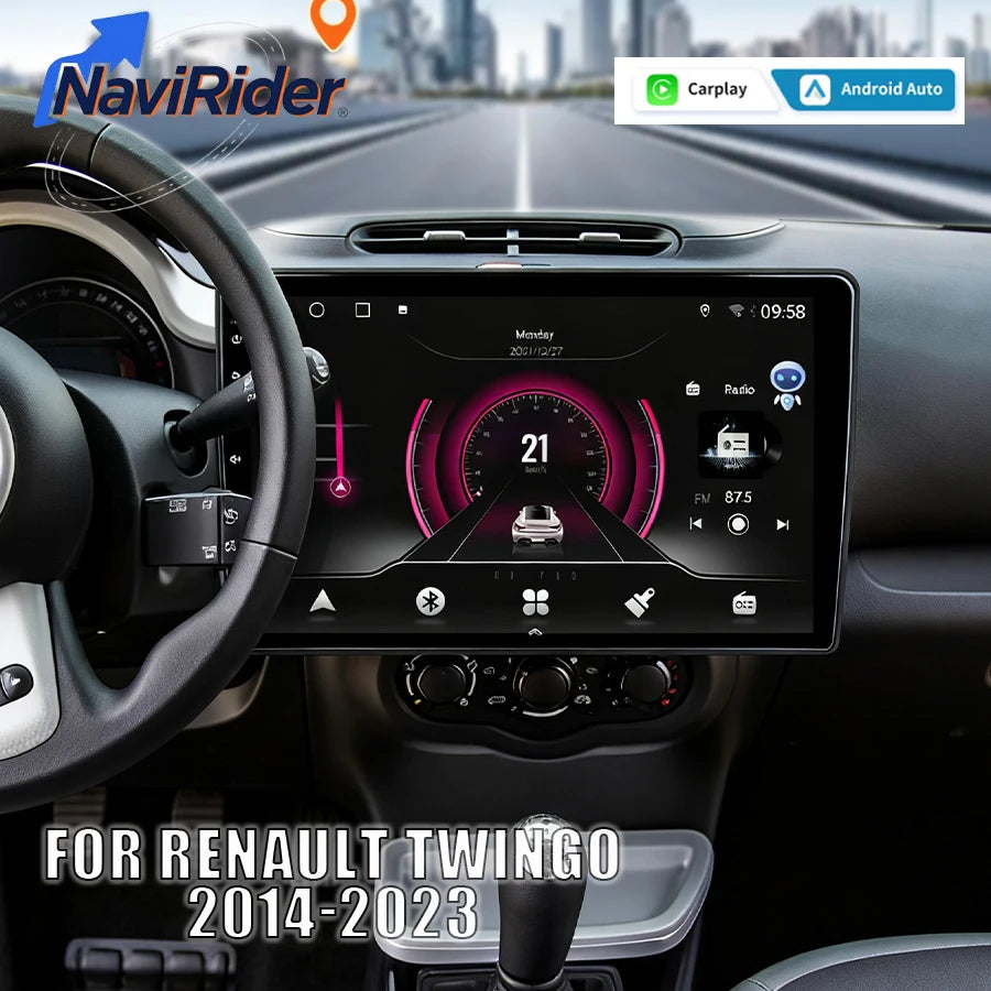 Android 15 Auto Radio For Renault Twingo 2014-2023 Car Multimedia Video Player Stereo DSP