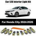 ZITWO 9Pcs Car Bulb Accessories For Honda City Hatchback Sedan 2024 2025 2026 LED Interior Light - Canbus LED Car Light