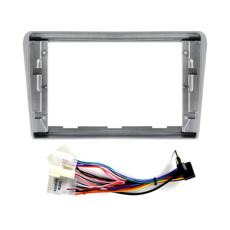 9'' 2 DIN Car Radio Fascia Frame For TOYOTA Avensis T25 2 II 2002 2003 2004 2005 2006 2007