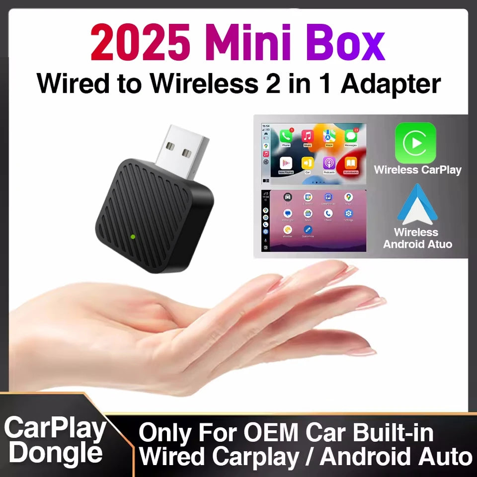 Wireless CarPlay Android Auto Adapter USB Dongle Smart Mini Box Plug And Play Universal Fo | AUTOKITSHOP