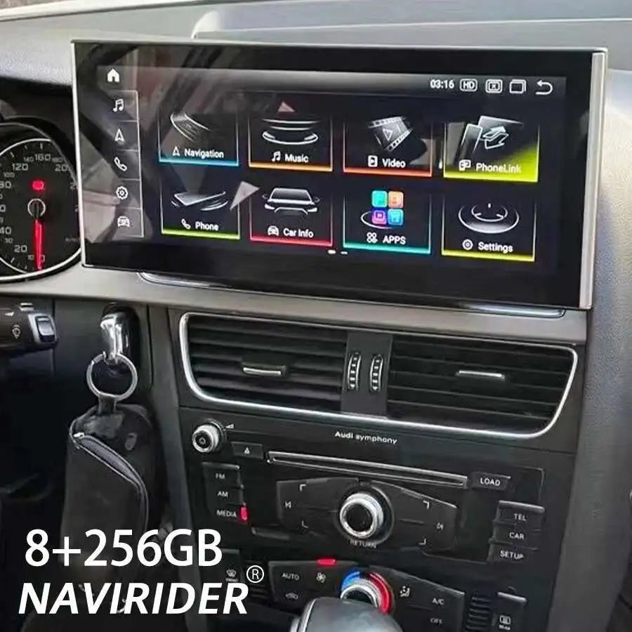 Qled Screen For AUDI Q5 2010-2018 Android 14 Car Radio Multimedia Video Player Stereo GPS