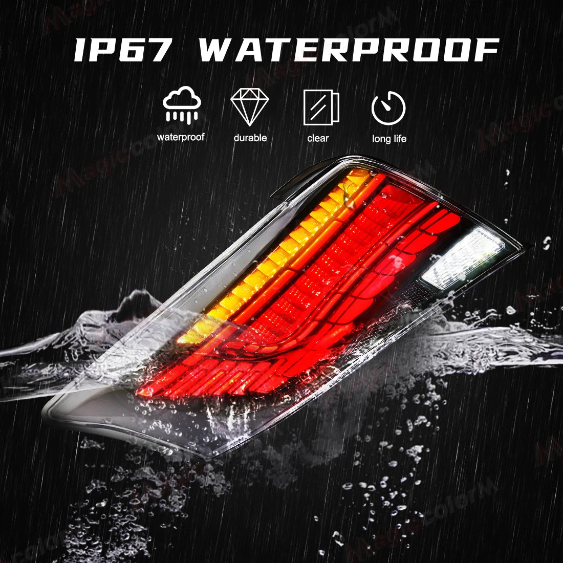 For Toyota Vios 2014 2015 2016 Tail Lamps Car Tail Light Assembly Rear Driving Turn Signal | AUTOKITSHOP