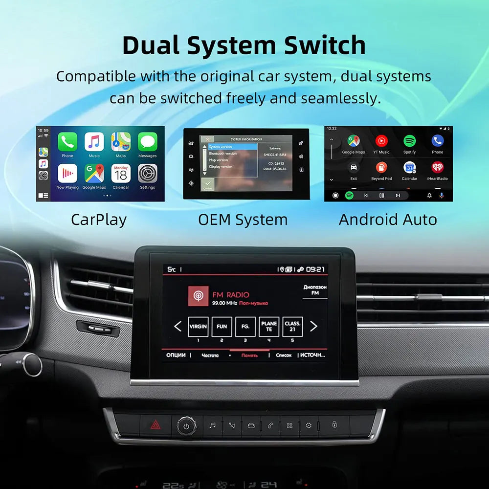 Wireless Carplay Adapter Android Auto Module For Peugeot Citroen SMEG MRN 208 308 508 3008 | AUTOKITSHOP
