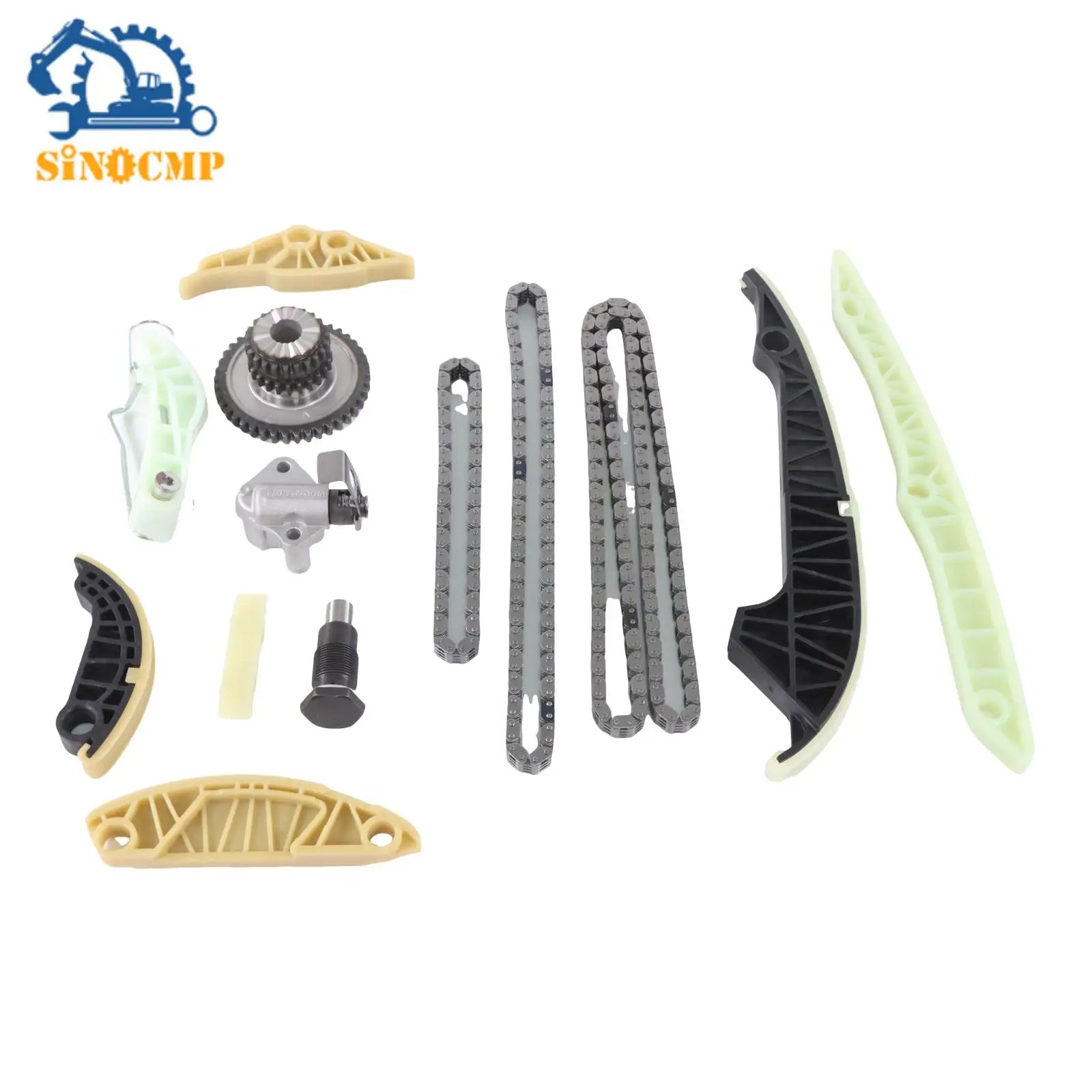 1Set Engine Timing Chain Kit 06K109158AA for 2008-2013 AUDI VW 2.0 T TFSI EOS GTI A3 A4 A5