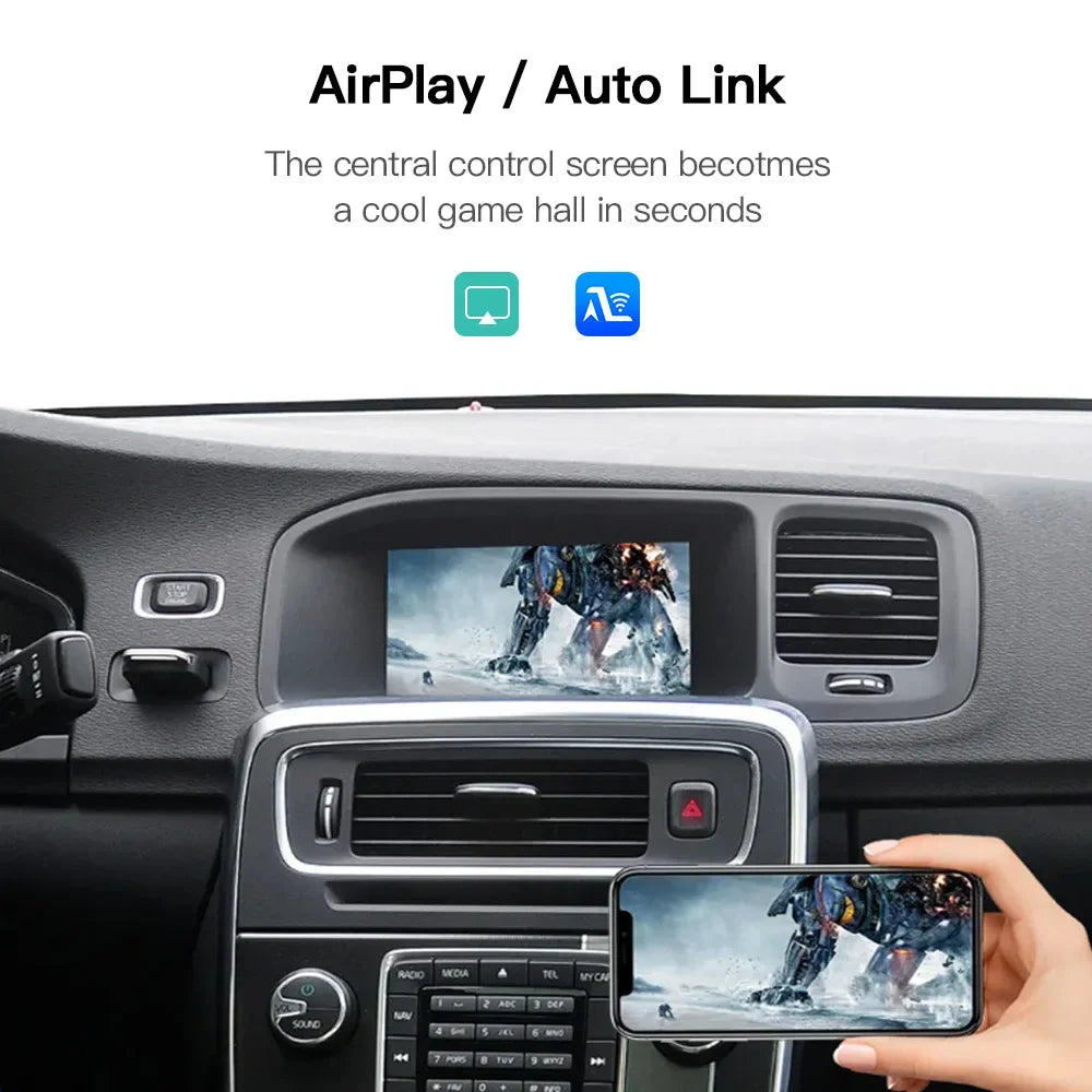 For Volvo XC60 XC70 S60 S80 V60 V70 V40 Wireless Carplay Android Auto Modulo AI Box Decode | AUTOKITSHOP
