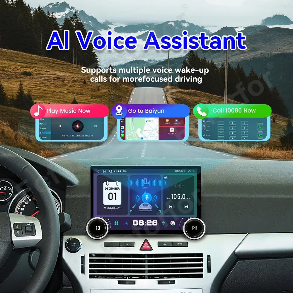 Android 15 Car Media Luxury High Performance 11.5 Inch HD Display Wireless CarPlay GPS Mul
