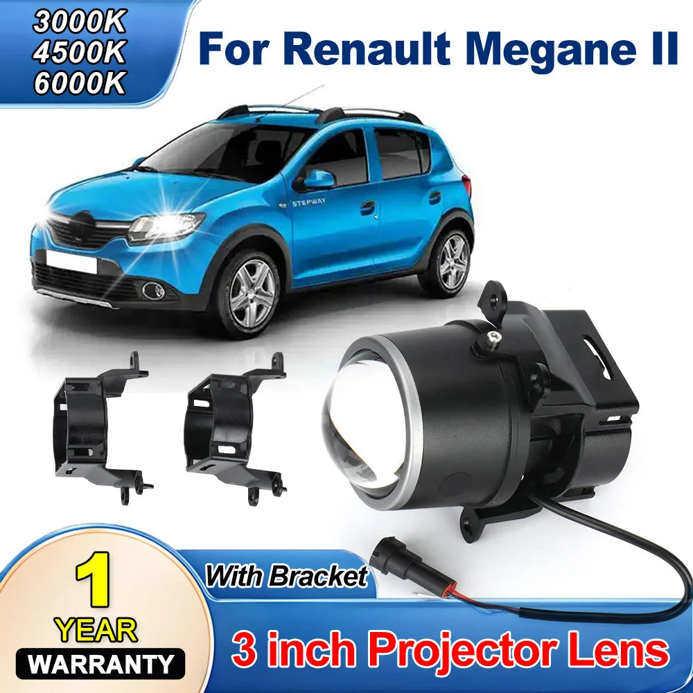 3.0 Inch Bi-LED Lenses Fog Light With Bracket 3000K 6000K Projector Lens Fog Light LED Dri