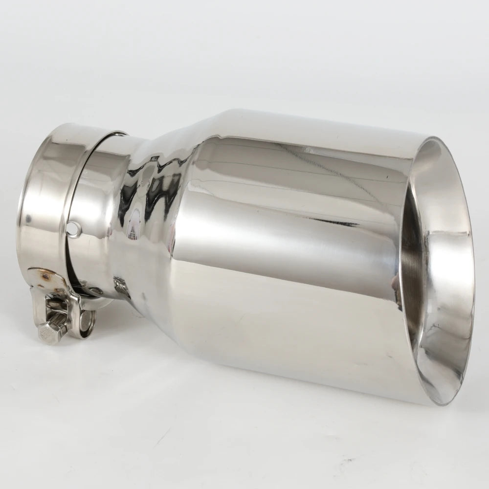 1 Piece Newest Style Top Quality 304 Stainless steel Universal Exhaust System End Pipe+Car Exhau - Automotive LED Light