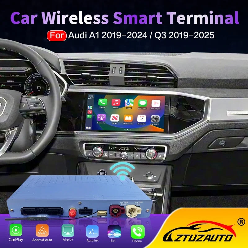 Newest Wireless CarPlay Box For Audi A1 Q3 MIB3 2019-2025 Car Play Android Auto Mirror Nav