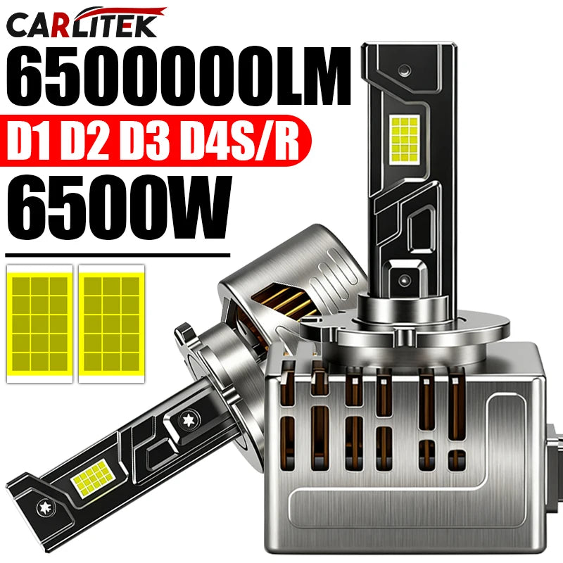 D SERIES D1S LED Car Headlight 1:1 HID Bulbs D2S D3S D4S Turbo Lights 6500W 6500K Auto Lam
