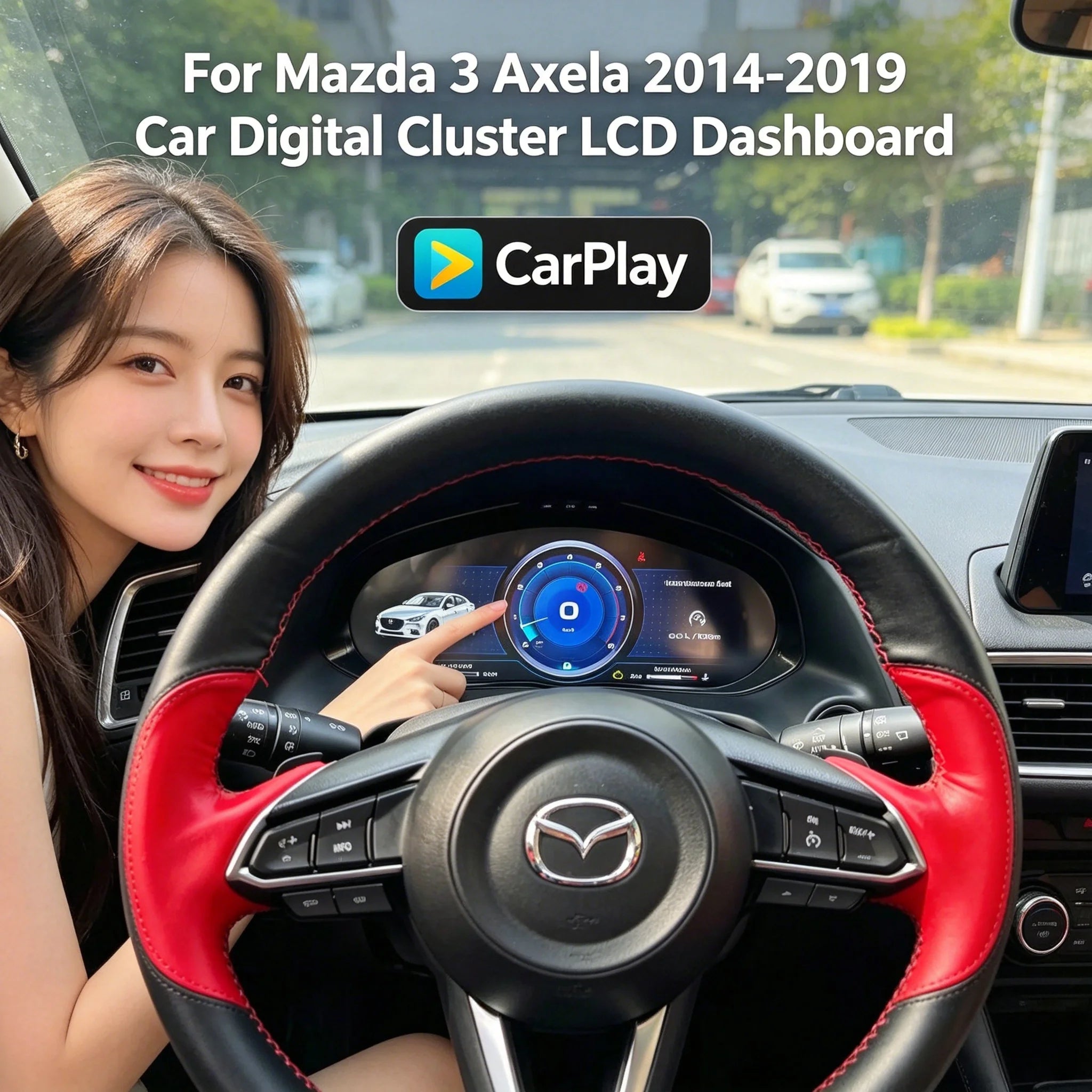 12.3 Inch For Mazda 3 Axela 2014-2019 Car Digital Cluster LCD Dashboard Instrument Panel V