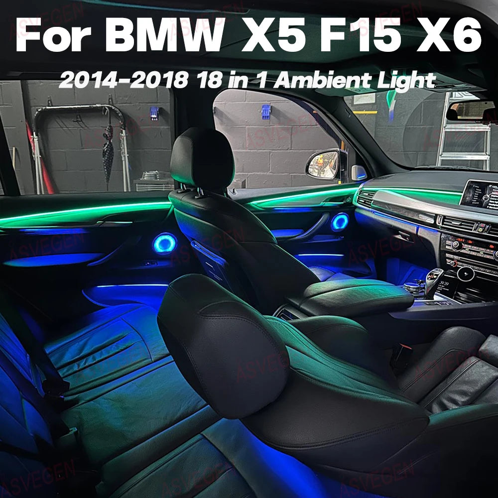 RGB - Ambient Light - for BMW F15 X6 X5 2014-2018 - App Control - Car Interior Lighting
