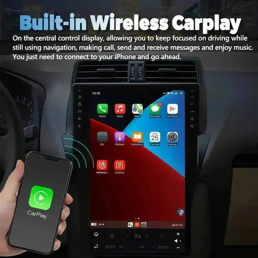 16.8" Android 15 Multimedia Player Android Screen For Toyota Tundra 2014-2020 Stereo 16.8" | AUTOKITSHOP