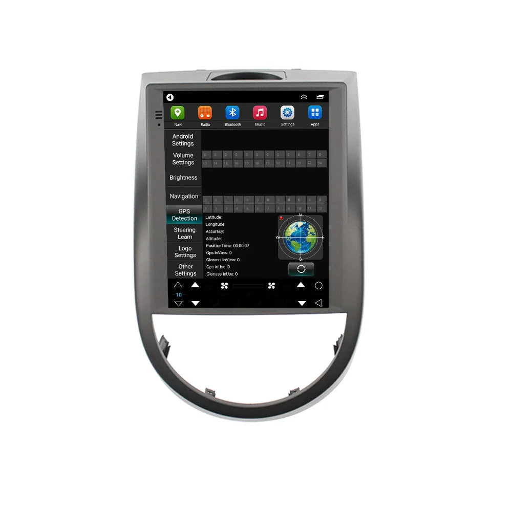 For KIA SOUL 2010 2011 12 2013 Android 15 Car Tesla Radio Vertical Screen Auto Stereo Mult