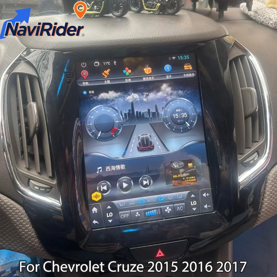 10.4" For Chevrolet Cruze 2015 2016 2017 Android 15 Multimedia Video Player Navigation Car