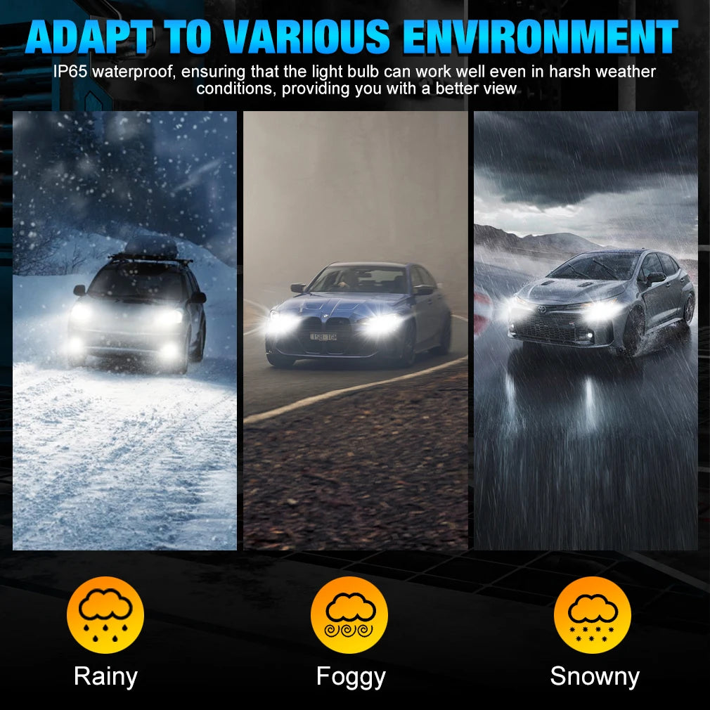 S&D H7 Led Canbus Lights Mini LED Headlight Bulb 120W 30000LM Car Headlight Turbo Car Bulb