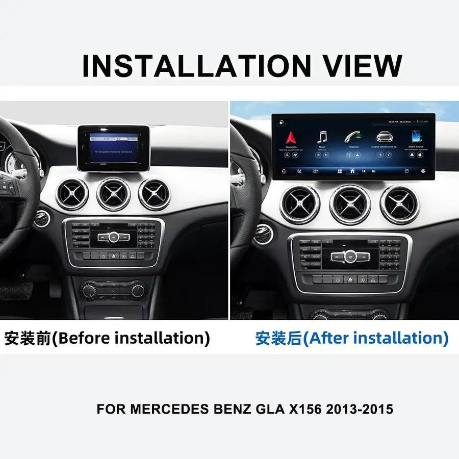 Car Radio Touch Screen For Mercedes Benz GLA X156 2013-2015 15.8inch Android15 Carplay 4G  | AUTOKITSHOP