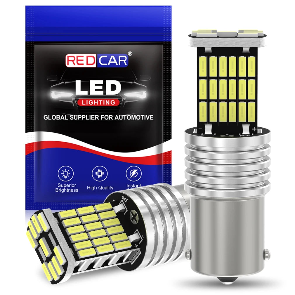 P21W LED Light Bulbs BA15S 1156 BAY15D 1157 P21/5W LED Signal Light Canbus BAU15S PY21W T2