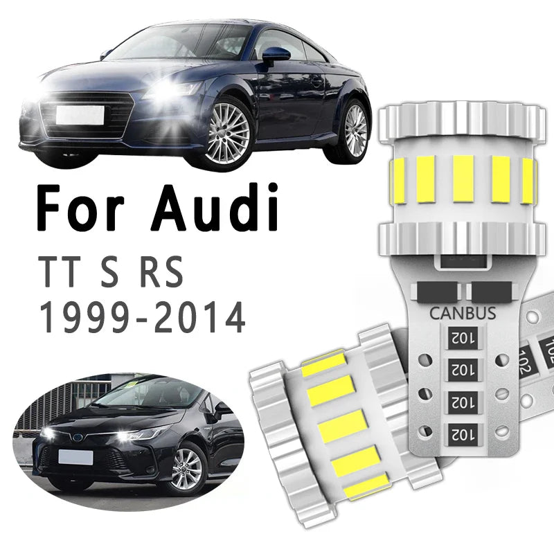 T10 Bulbs LED Parking Lamp For Audi TT MK1 MK2 8N 8N3 8N9 8J 8J3 8J9 Coupe Roadster 1999-2