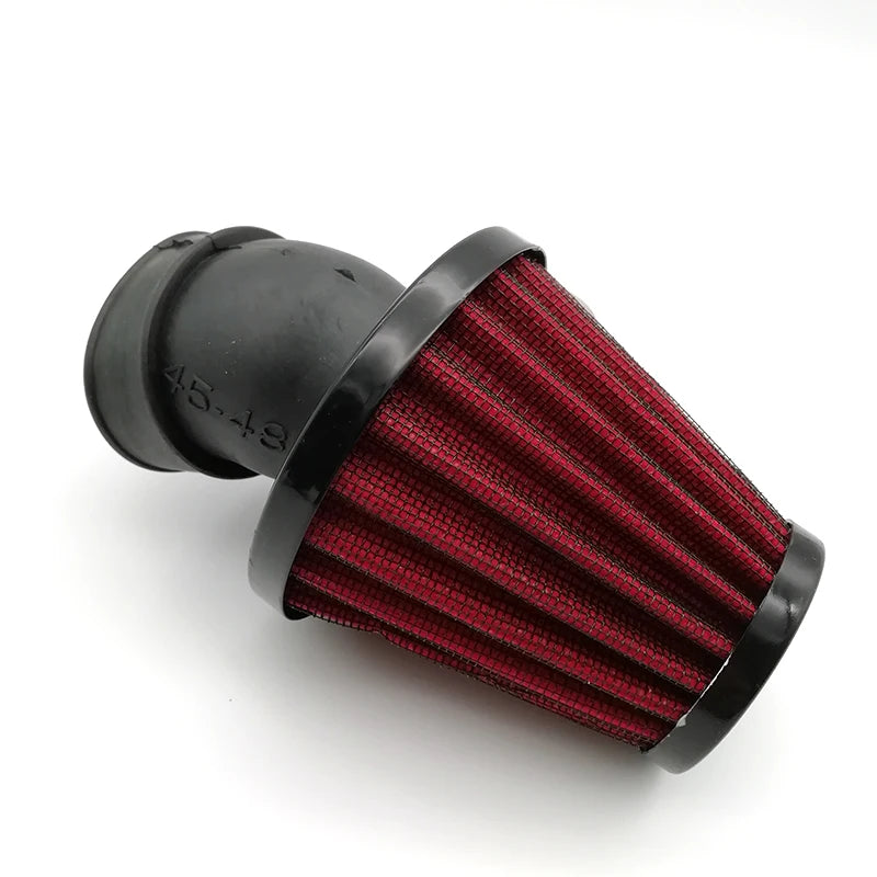42mm Air Filter Pod 45 Angled Bend ATV Dirt Bike Motorcycle Scooter 150cc-250cc