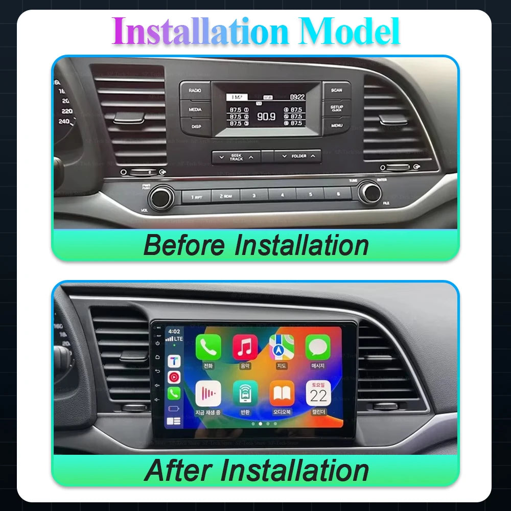 Car Radio Mulltmedia Player 9 '' For Hyundai Elantra 6 2016 2017 2018 Gps Navi Android Wir | AUTOKITSHOP