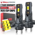 BULLVISION 2PCS H7 LED Headlight Canbus Error Free 7035 CSP 1:1 Mini Diode 6000K 12V STG P