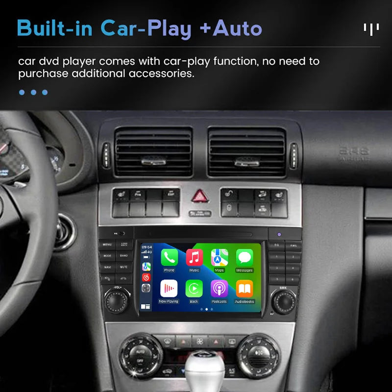 Android Auto Smart Systems Car Radio for Mercedes Benz W203 W209 C180 C200 C220 C230 2005- | AUTOKITSHOP