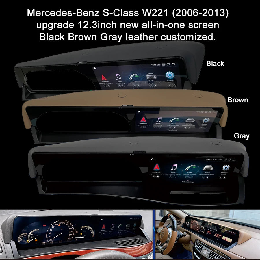 12.3'' For Mercedes Benz S Class W221 CL W216 2005-2013 Android 13 Car Multimedia Radio Pl | AUTOKITSHOP