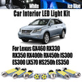 LED Interior Light Kit for Lexus GX460 RX330 RX350 RX400h RX450h IS300 ES300 LX570 HS250h ES350 Courtesy Bulb - Canbu...