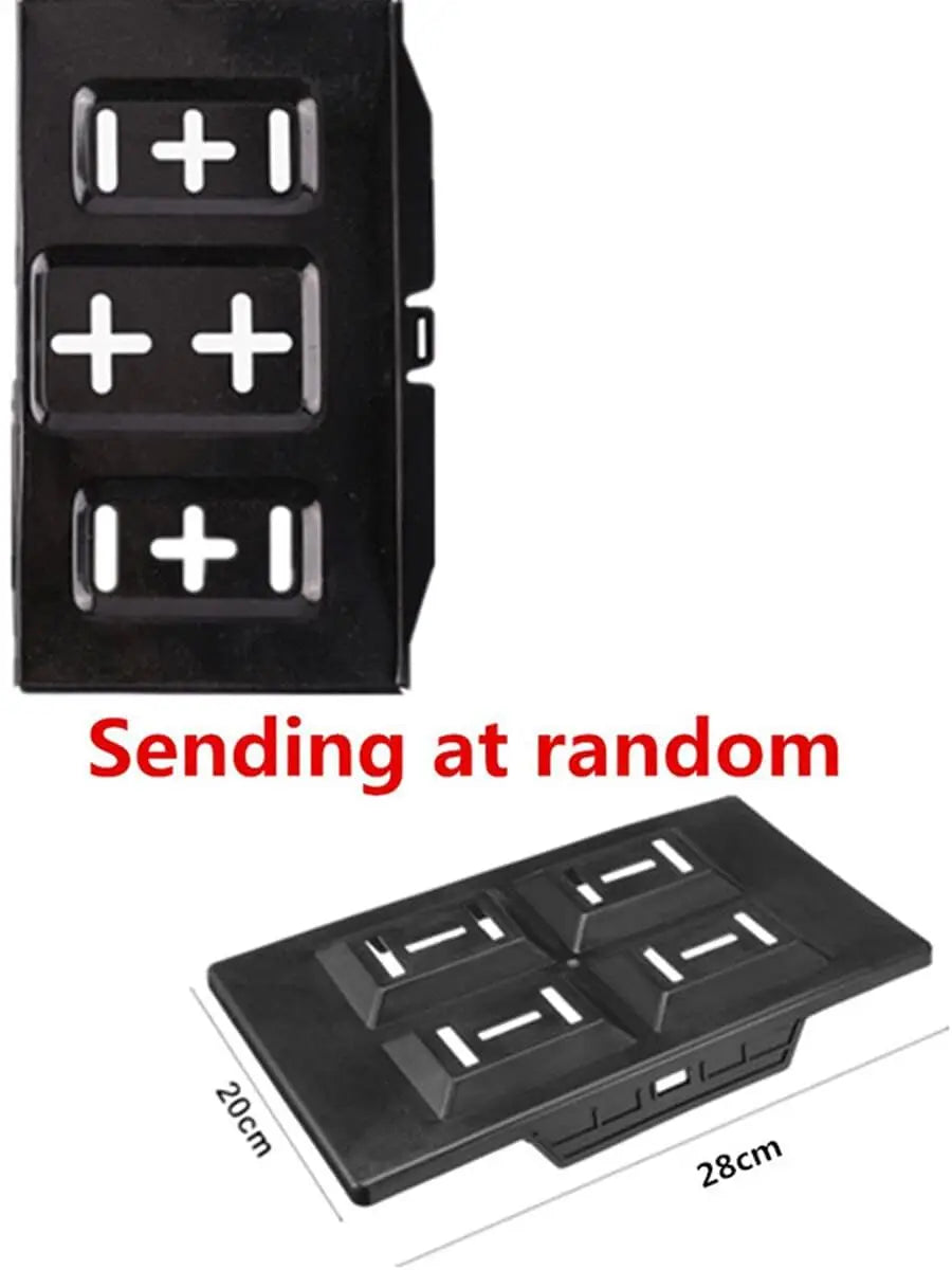 Black Small Size Car Battery Tray + Adjustable Hold down Clamp Bracket Kit 23cm