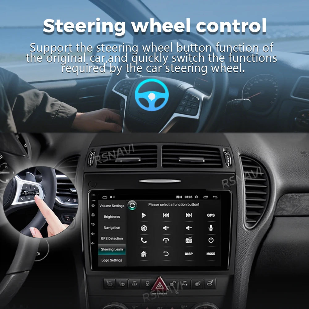 Android 16 Car Radio For Mercedes Benz SLK class R171 SLK200 SLK280 SLK300 2000-2011 GPS N
