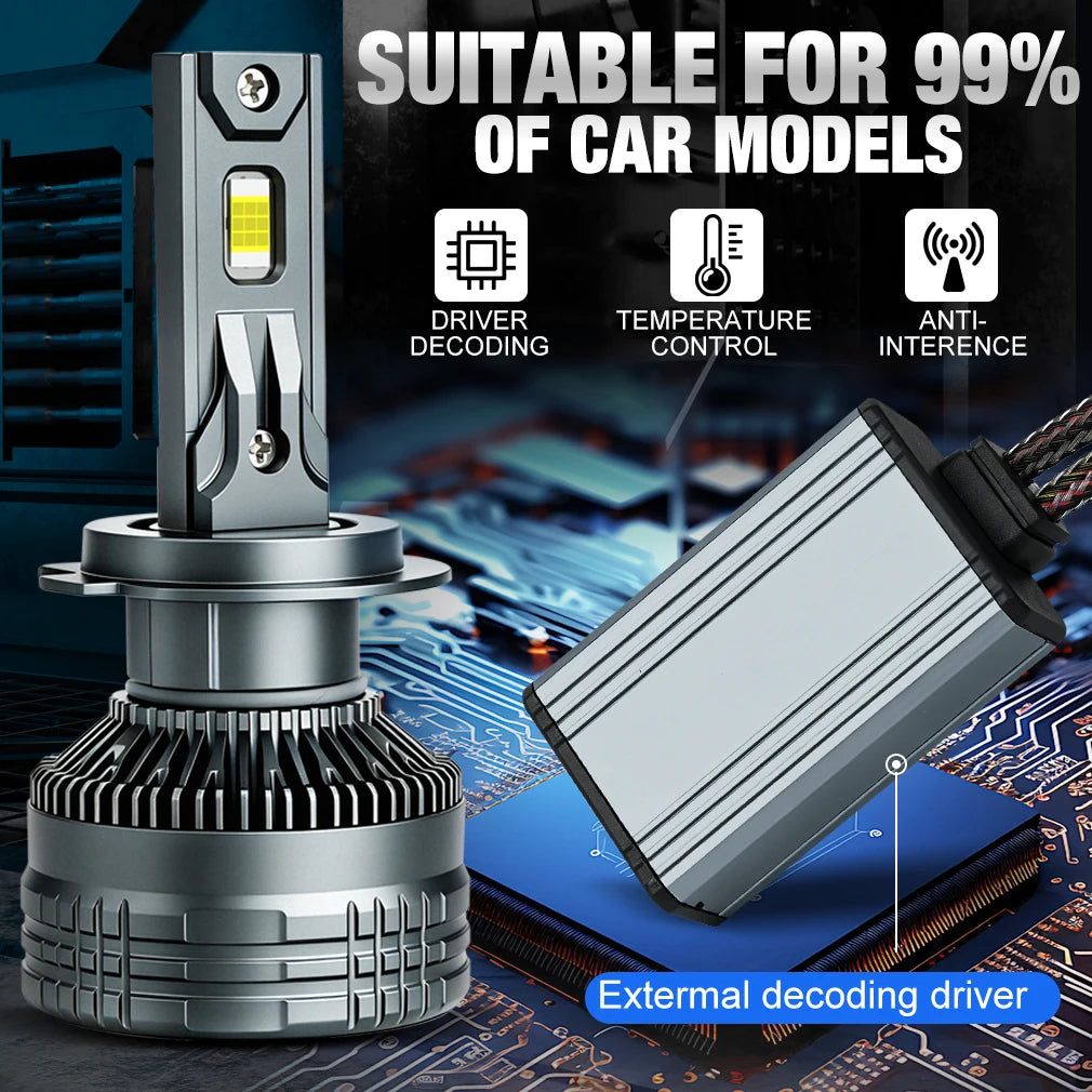 XSTORM H7 LED Lights for Car H1 H11 H4 LED Headlights 400W 80000LM H4 Hight Low Beam H11 F