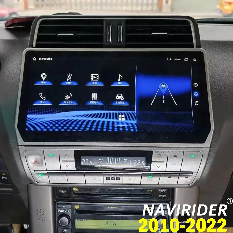 12.3inch Screen For Toyota Land Cruiser Prado150 2010-2022 Car Multimedia Player GPS Navig