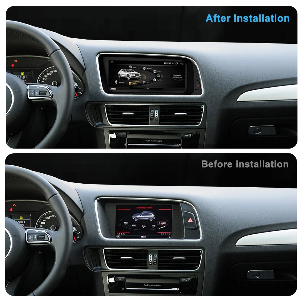 8.8"Android 16 Car Radio Video Multimedia Player for Audi Q5 2008 - 2016 2017 Wireless Car