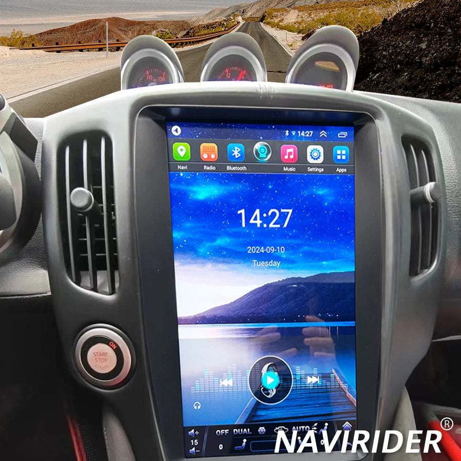 13.8" QLED Screen For Nissan 370Z 2008 - 2019 Android Car Radio Carplay Head Unit Multimed