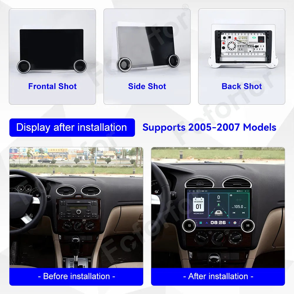 Android 15 HD Large Touch Screen 11.5 Inch Car Stereo Wireless CarPlay GPS Multimedia Navi