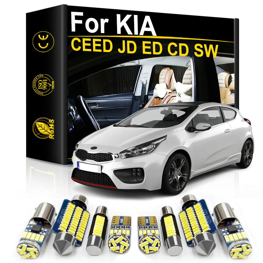 LED Interior Light Kit for KIA CEED JD ED CD SW GT 2 3 2006-2020 - Canbus Dome Map Door Trunk Bulbs | AUTOKITSHOP