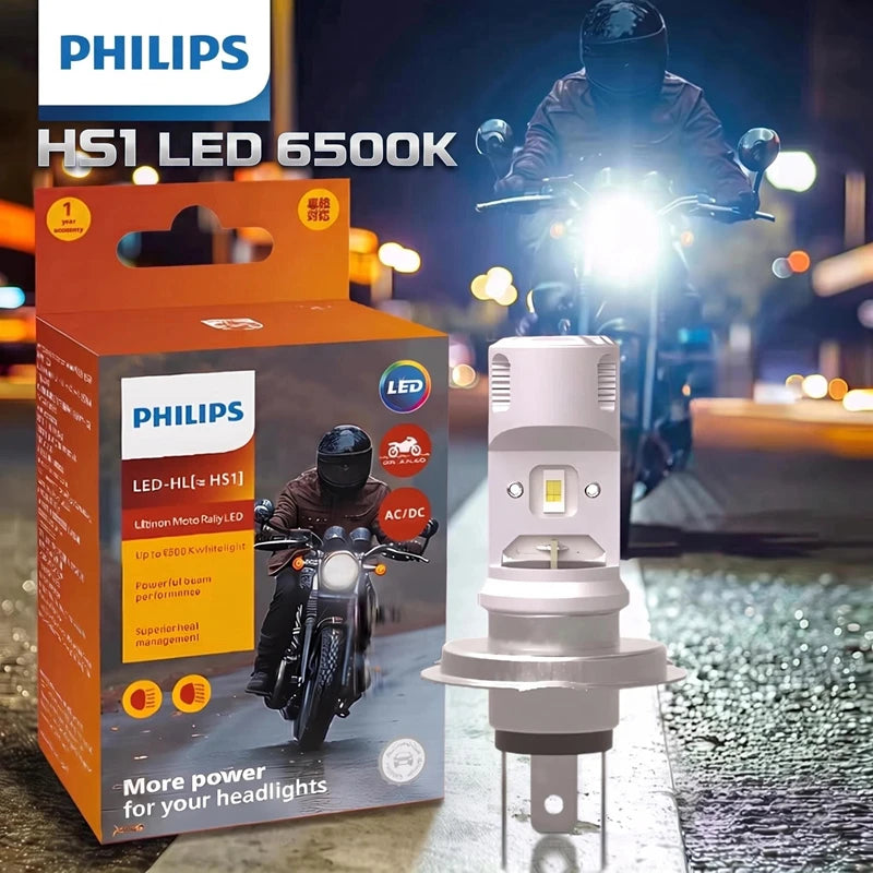 Philips HS1 LED Headlight Motor 6500K White Lamp LED Bright Motorcycle High Low Beam 12V P