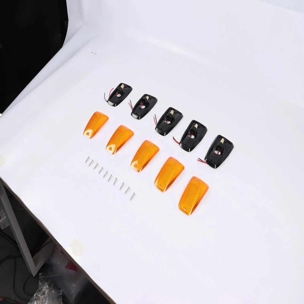 Cab Marker Roof Lights FOR Chevrolet Pickup Trucks 1988-2000 Amber LED Auto Exterior Parts