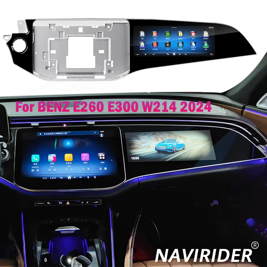 Car Co Pilot Stereo For Mercedes BENZ E Class E260 E300 W214 2024 Android Screen Car Radio