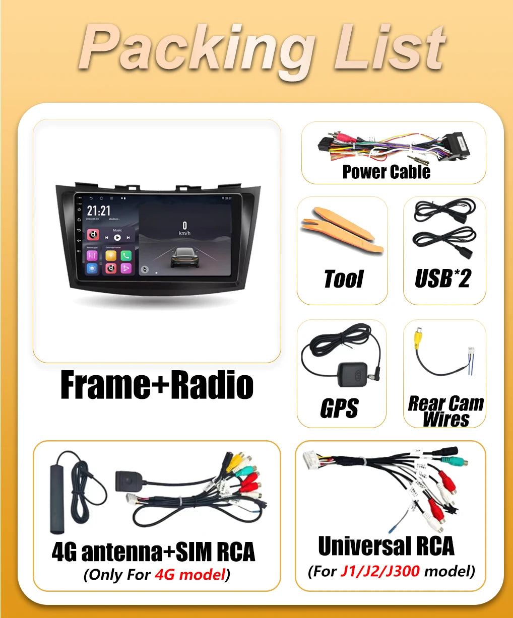 Android16 Car Radio For Suzuki Swift 4 2011 2012 2013 2014 - 2016 Multimedia Video Player  | AUTOKITSHOP