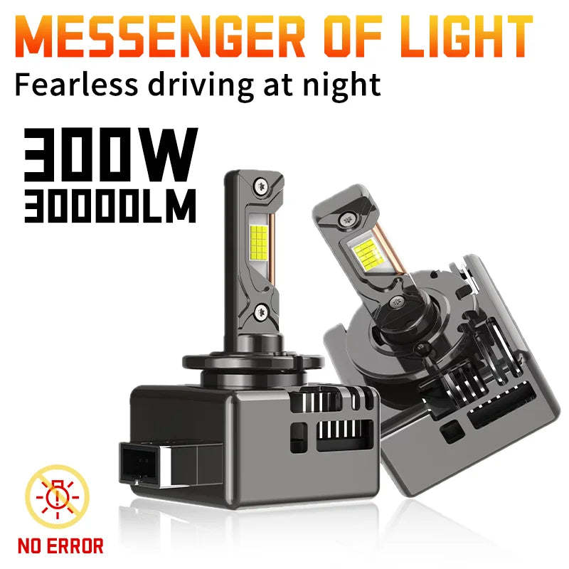 D1S Led Headlight D3S 6000K White Light Super Bright D2S D2R D4S D4R Two-sided Chip Auto B