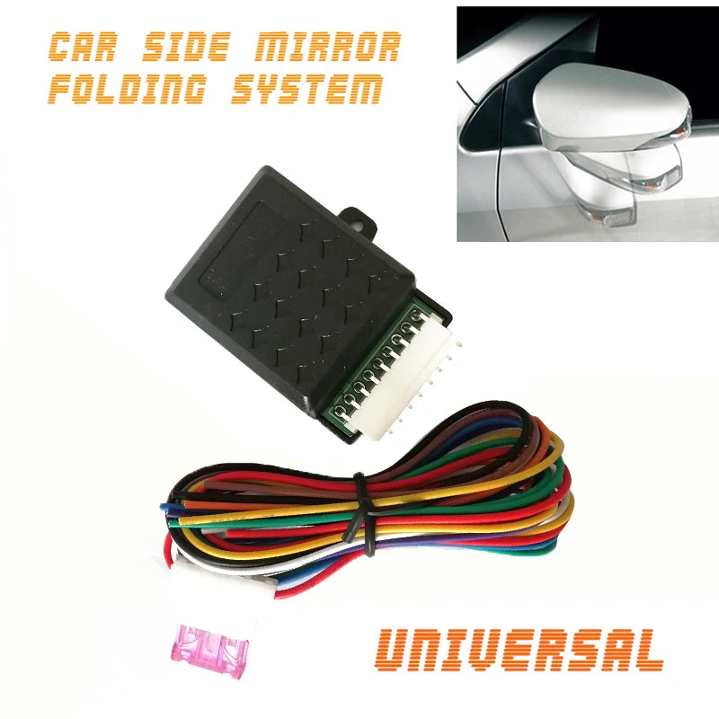 Universal Auto Side Rear View Mirror Folding Folded Closer System Modules Useful