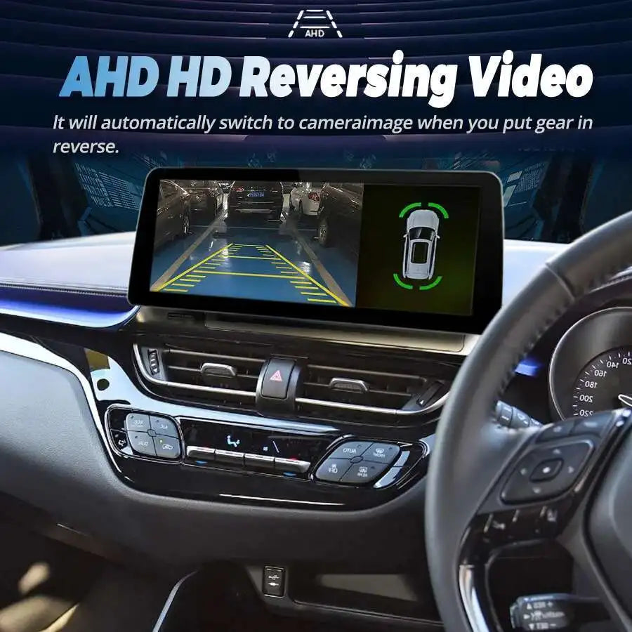 12.3'' Qled Screen Car Radio For Toyota CHR With Right Hand Drive Android 14 Video Player