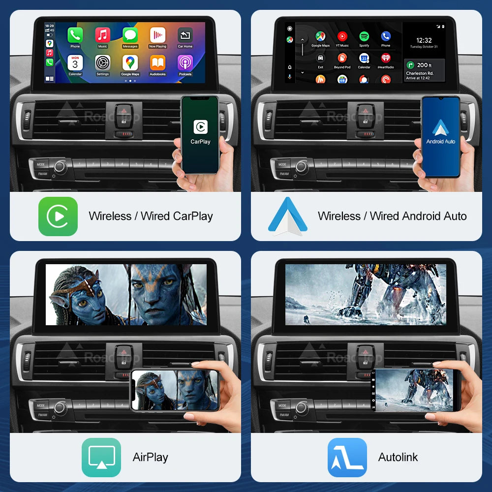 CN Touch Smart Screen For BMW NBT F10/F20/F21/F30/F31/F32/F33/F34/F36 Wireless CarPlay And | AUTOKITSHOP