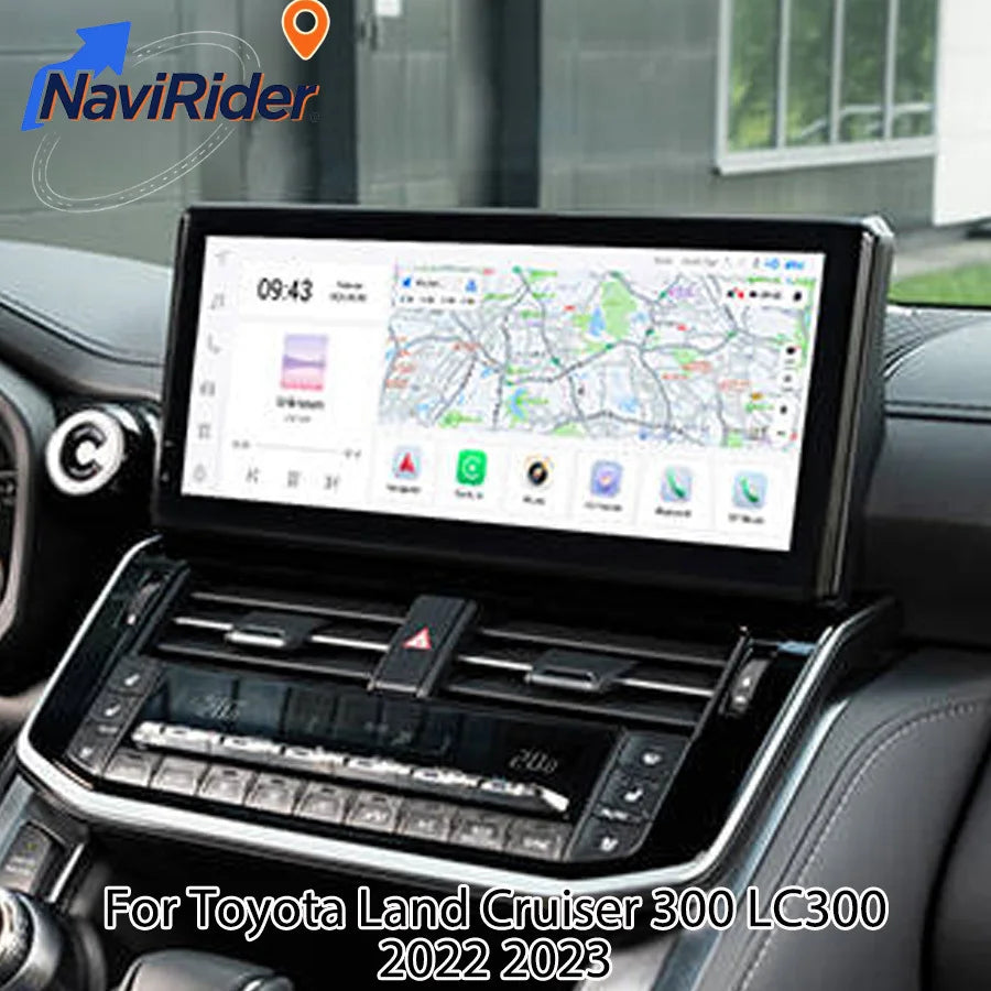 12.3inch Android Auto For Toyota Land Cruiser 300 LC300 2022 2023 Multimedia Player Naviga