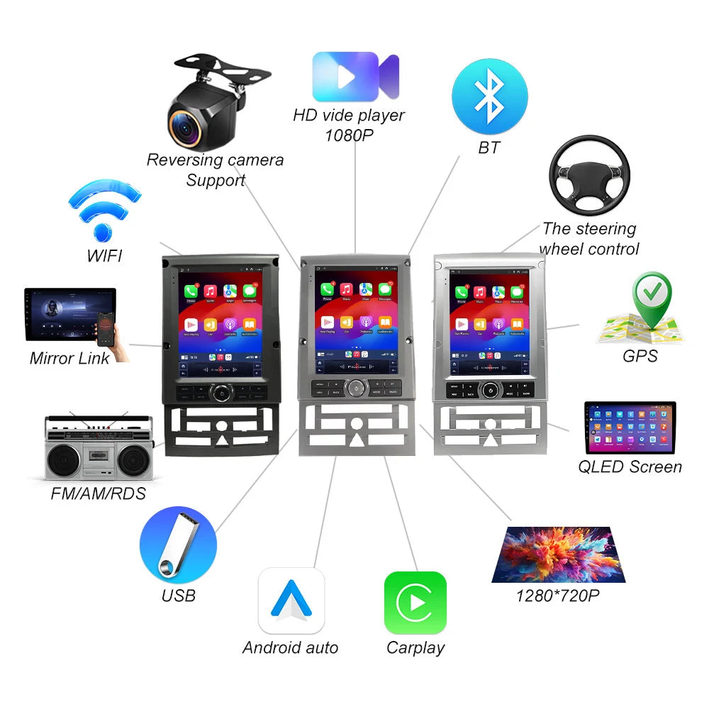 9.7 Inch Android 16 For Peugeot 407 2004-2011 Car Radio 5g Wireless Carplay Stereo Multime | AUTOKITSHOP