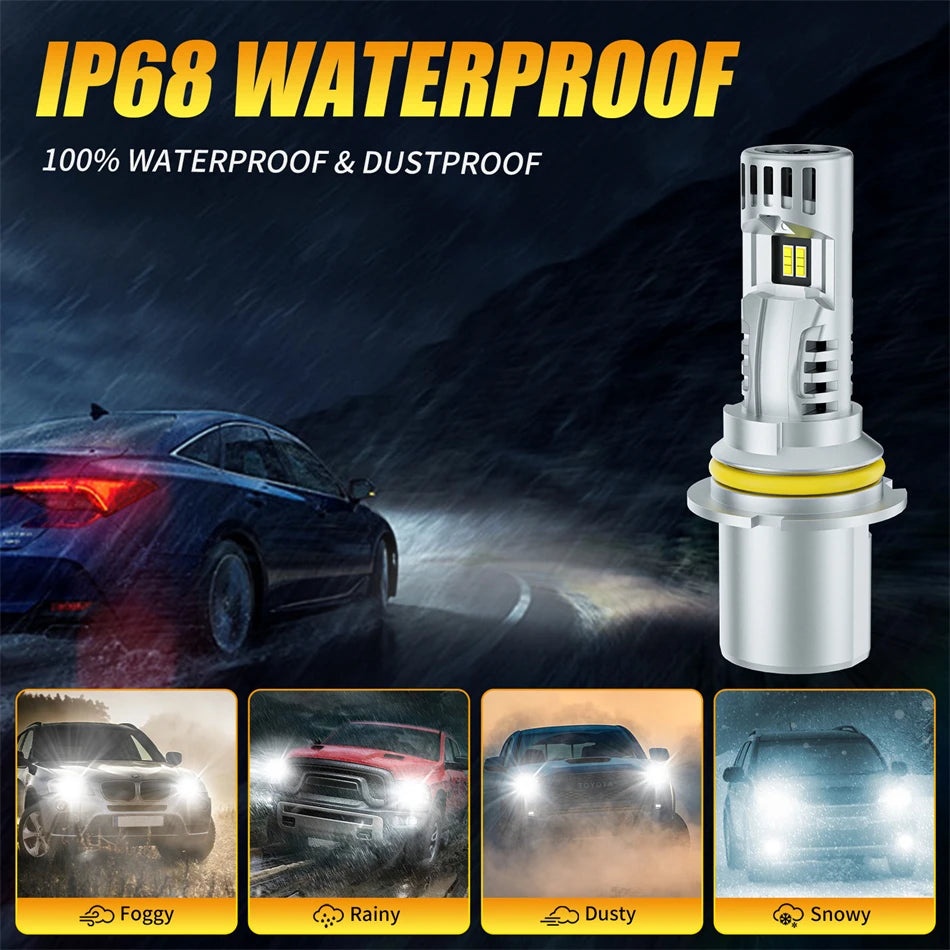 9007 HB5 Car LED Headlight Bulb 6000K White 9004 HB1 Auto Canbus Fog Lamp 9008 H13 9003 H4
