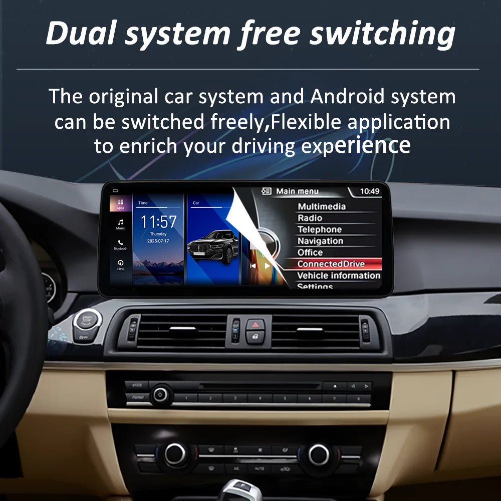 Android 16 for BMW X5 E70 X6 E71 2008 - 2013 CCC CIC System Car Video Multimedia Player BT